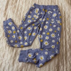 Chaser Lavender Daisy & Yellow Smiley Joggers